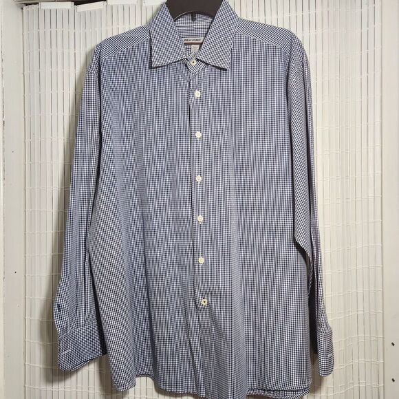 Linea Uomo Shirt For Men Size XL Color Blue Navy Long Sleeve  B5 - Picture 5 of 11